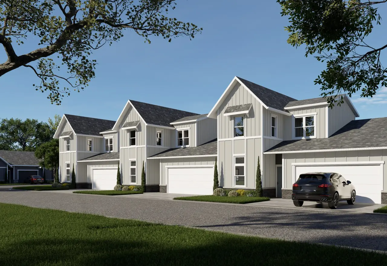 The Carillon at Germantown homes for lease rendering in Germantown, WI